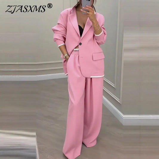 Elegant Blazer Pants Set