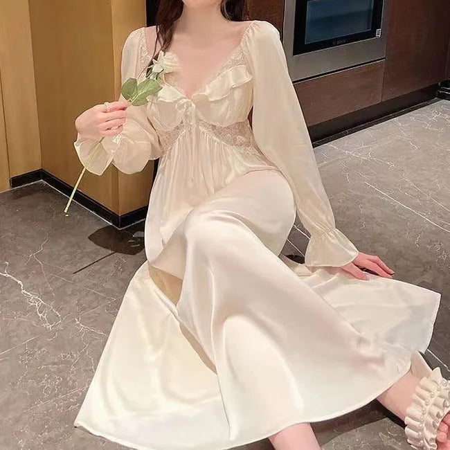 Luxury Silk Princess Nightgown