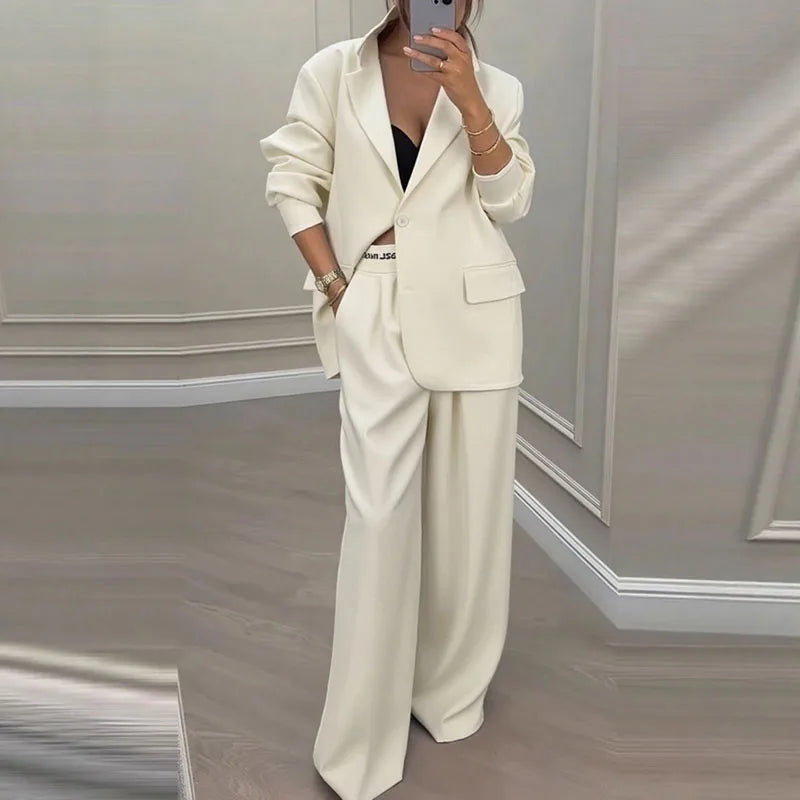 Elegant Blazer Pants Set