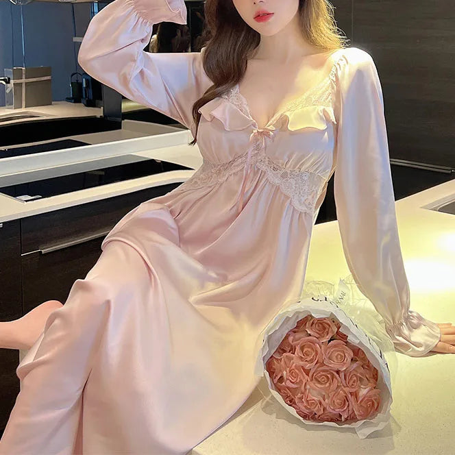 Luxury Silk Princess Nightgown