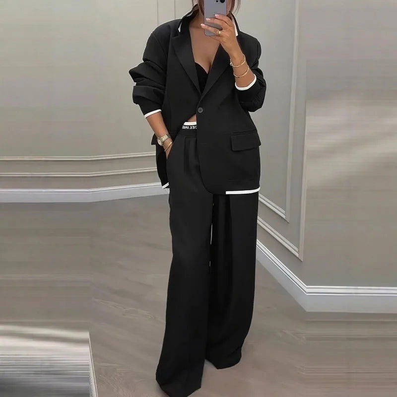 Elegant Blazer Pants Set