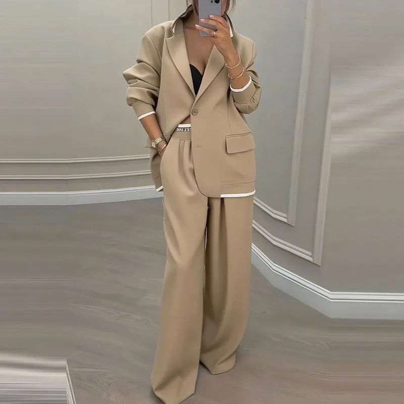 Elegant Blazer Pants Set